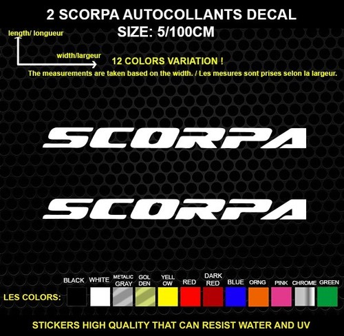 Scorpa decorative stickers - 2,