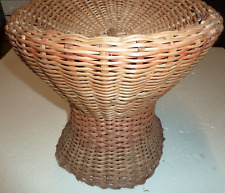 stunning wicker tamtam shaped African base stool/table, shabby chic!