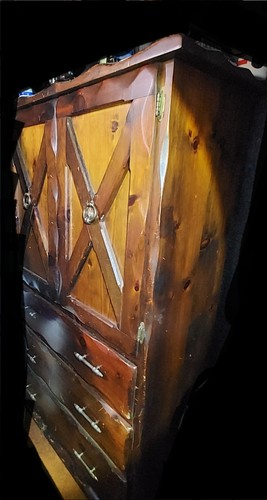 Solid wood armoire - solid, doors