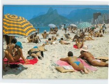 Postcard Bather at the Leblon Beach Rio de Janeiro Brazil