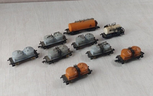 Lot anciens wagons silo - d'anciens,