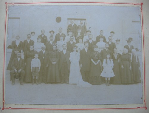 Antique wedding photograph - wedding,