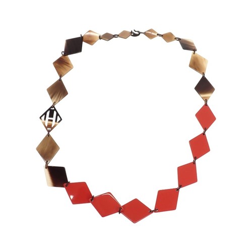 Collier hermes marron - collier, marron/rouge