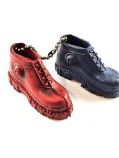 KEYRING - Duo SHOES Miniature PATAUGAS Vintage Plastic Fashion 1960s