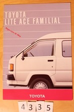 TOYOTA LITE ACE FAMILIAL Brochure Fr 12 pages 02/1986