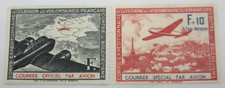 TIMBRES LVF - LEGION DES VOLONTAIRES FRANCAIS - N° 2 + 3 - NEUFS SANS GOMME