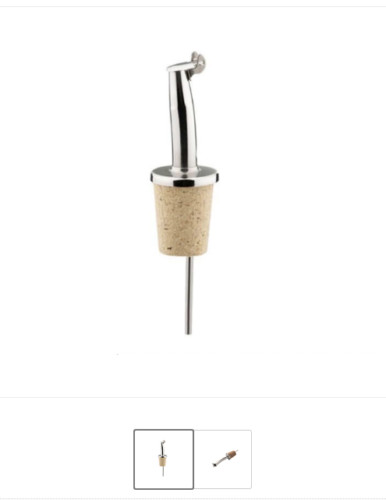 Bouchon liège inox bec - bouchon,