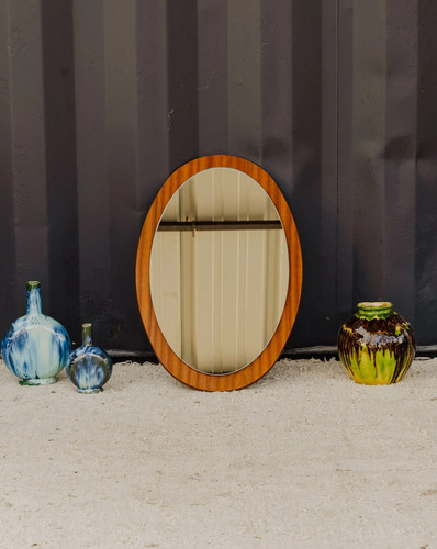 Igor miroir ovale en teck - igor,,
