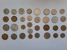 Lot De 33 Pièces Étrangères Anciennes |voir Description |