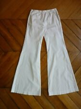 HACHE - Pantalon coton blanc