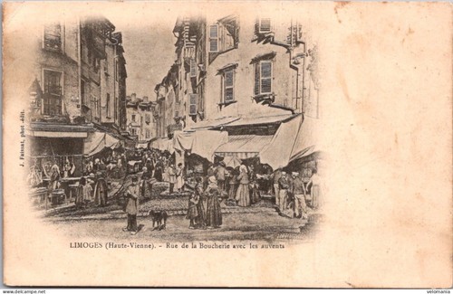 28066 cpa limoges rue de - -,