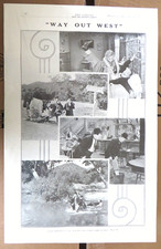 1936 Laurel and Hardy "Way Out West" Movie Promo Ad