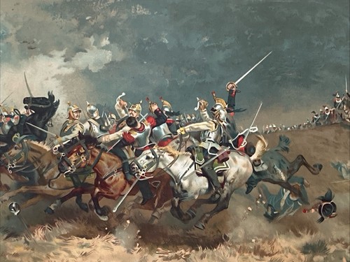 Chromolithographie guerre 1870 - guerre,