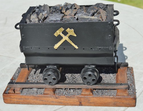 Maquette wagonnet de mine - wagonnet,