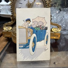 Old postcard postcard plum tacot humor la pann illustrateur