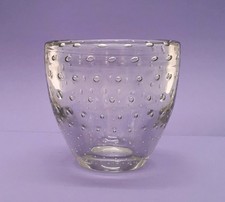 Daum vase en cristal bullé