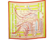 NEUF FOULARD HERMES VOLTES ET