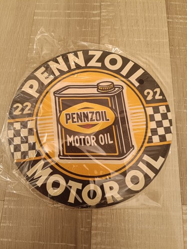 Plaque métal pennzoil motor - plaque,