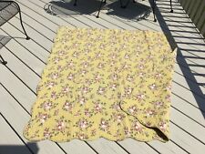  Antique French Provencial Yellow Small Boutis Quilt Coverlet Provence 62 x 58