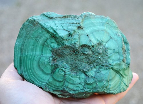 Malachite brute zonée 1840