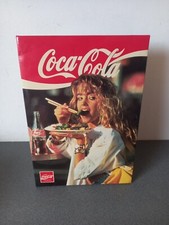 Plaque Publicitaire PLV Carton COCA COLA 1988 33 CM X 24 CM 