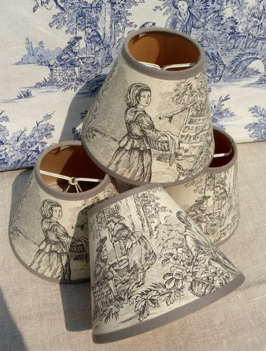 Abat jour vintage toile de - toile,
