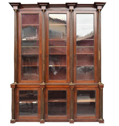 Bibliothèque acajou style - bibliothèque, en