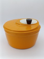 Essoreuse à salade vintage MOULINEX Grand Chef orange années 70 made in France