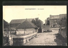 Old postcard Coutarnoux, Le Lavoir 