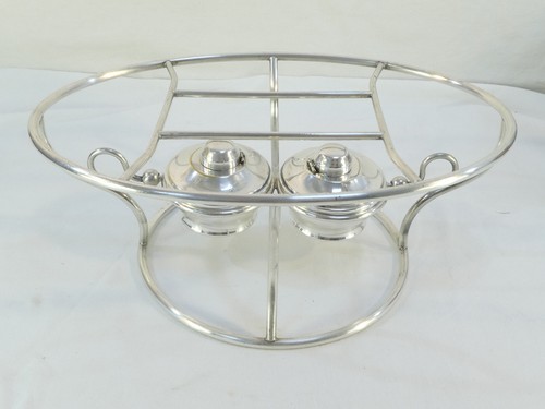 Ancien chauffe plat - ovale, en