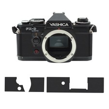 Premium Smooth Leather Cover Kit   ---  Yashica  FX-D SE  --- Black