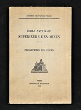 École Nationale Supérieur des Mines - Programmes des cours
