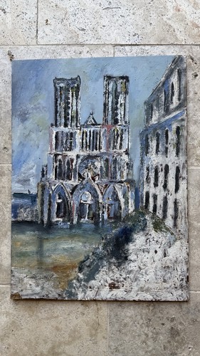 Tableau ancien notre - notre, dame
