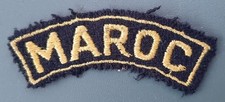 Banane MAROC 1950-1960 AFN INDOCHINE Titre de Bras Légion Para Commando ORIGINAL
