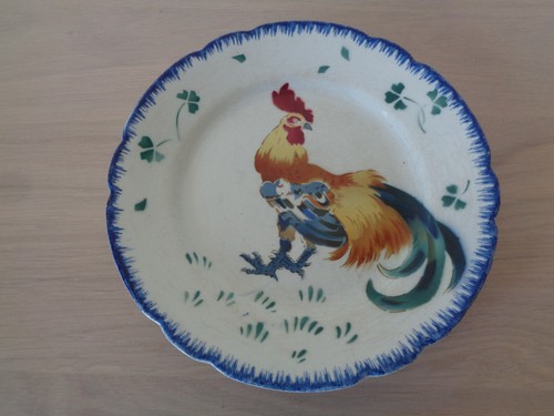 Assiette les coqs - assiette, &