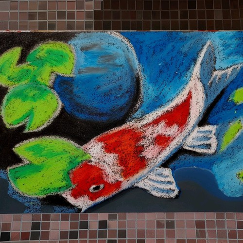 Peinture originale pastel - originale, au