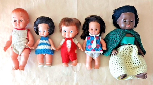 Lot poupées vintage des - lot,