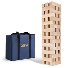 Tour géante de culbute, super grand jeu de 51 blocs en bois, empilables jusqu...