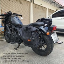 FOR HONDA REBEL CMX 500 300 TRAVEL BAG L/R 20L 2017-2025 ORIGINAL EXHAUST PIPE