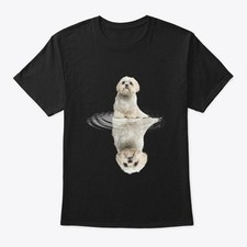 Shih Tzu Reflection Love Dog T-Shirt Made in the USA Size S to 5XL
