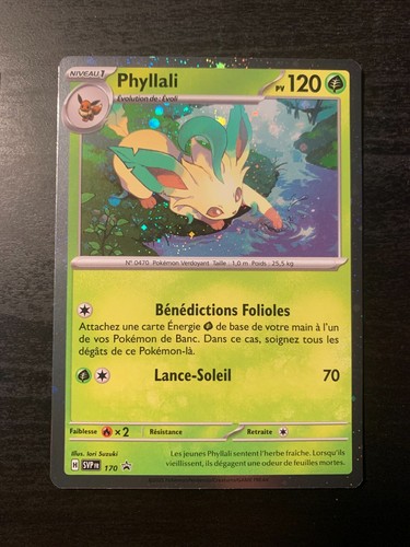 Carte pokémon holo phyllali - pokémon,