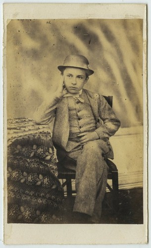 Cdv 1860 garçon élégant - garçon,