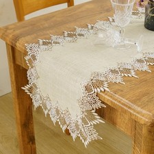Nappe fleurie brodée nappe