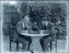 PLAQUE PHOTO VERRE 10,7  x 8,2