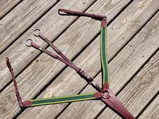 Devoucoux Brown Leather Elastic Breastplate w/Running Attach -Size 2/COB- NWOT