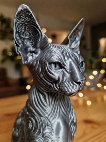 Statue chat sphynx - sphynx,