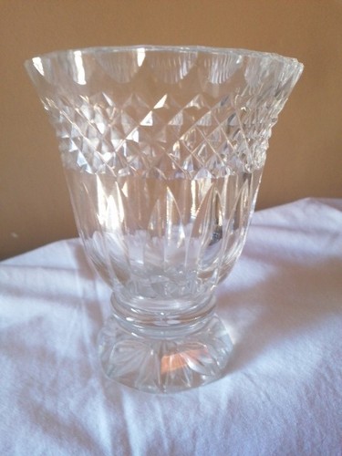 Vase cristal taillé - , cm