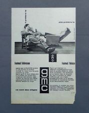 OLD ADVERTISEMENT ADVERT CLIPPING 261017 / SEATS GMC ARMCHAIR TELEVISION RELAX