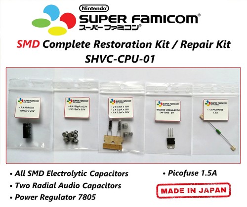 Super famicom cap kit smd - super,