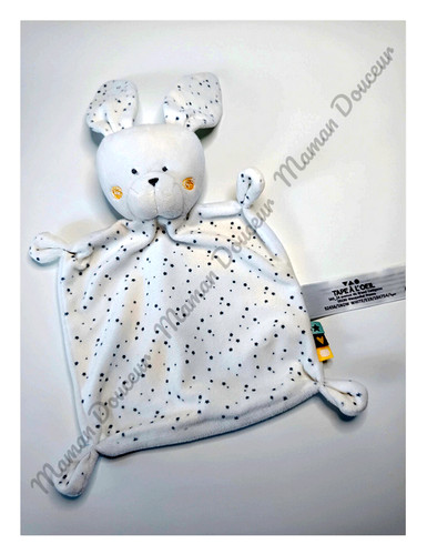 Doudou plat carré lapin - doudou,
